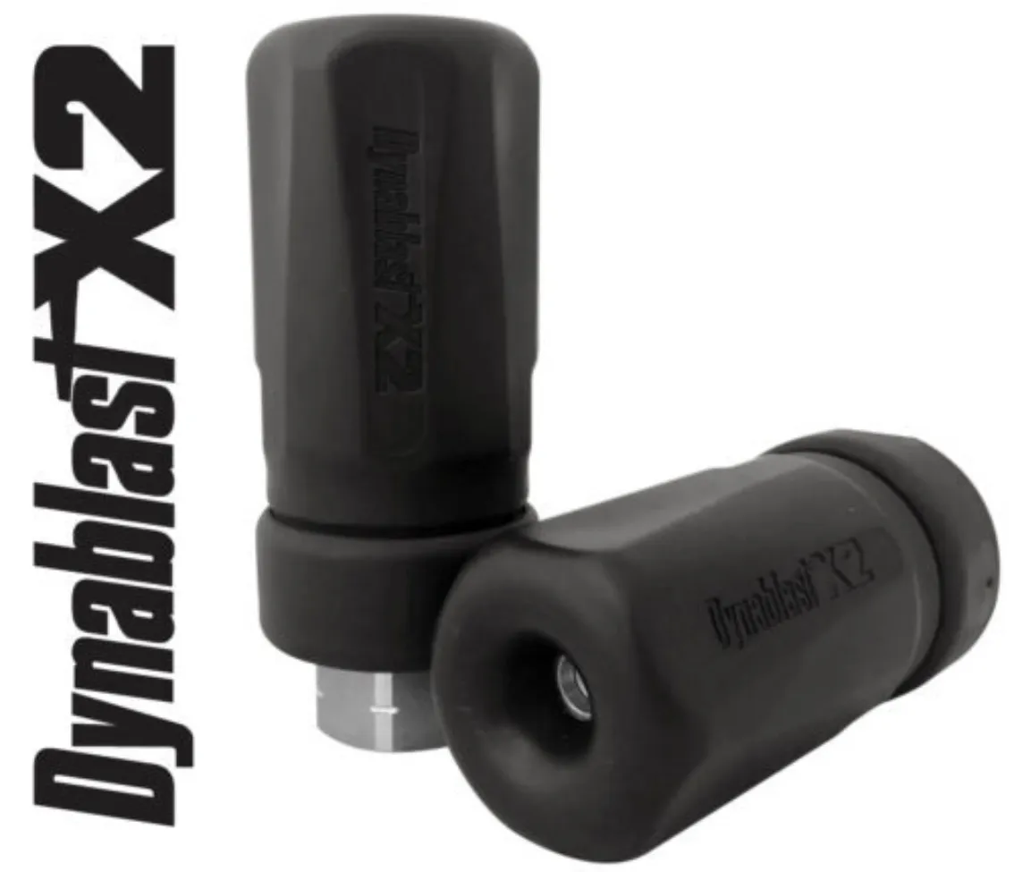 Hydrovac Nozzle Dynablast Close-up of Dynablast Hydrovac nozzle with precision tip for high-pressure excavation